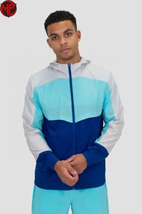 Ensemble de survêtement d'été pour homme avec capuche, coupe-vent léger, short, séchage rapide, respirant, deux pièces, vêtements de sport, logo personnalisé - Product Image 2