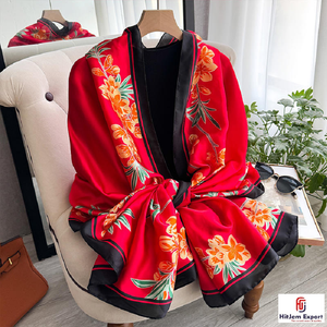 Bufanda Larga de Lujo, Tela Suave, Diseño Estampado, Marca Personalizada, Etiqueta Blanca, Fabricante Textil OEM ODM, MOQ Bajo, Exportación - Product Image 5