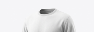 เสื้อสเวตเชิ้ตผู้ชายสีขาว คอกลม แขนยาว ทรงปกติ สไตล์ลำลอง สีพื้น - Product Image 4
