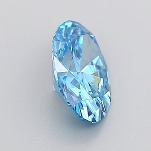 Diamante Cultivado en Laboratorio de 1 Quilate, Corte Oval Brillante, Color Azul Intenso VS1, con Certificado IGI, Personalizado, Color D-F, Claridad VVS-VS - Product Image 3