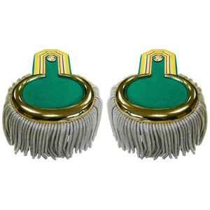 Epaulettes de hilo metálico reutilizables de primera calidad, hechos a mano, para uniformes ceremoniales - Product Image 1