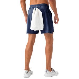 Shorts de course unisexe pour hommes, style urbain, 240g, 100% coton, séchage rapide, taille élastique, pour entraînement musculaire et gym – Meilleures ventes - Product Image 2