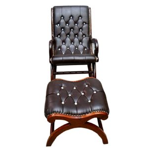 Sheesham Handcrafted Wooden Rocking Chair Cushioned | Wooden armrest Chair with <b>Cushion</b> Seat & <b>Back</b> Support for Living Room - Product Image 1