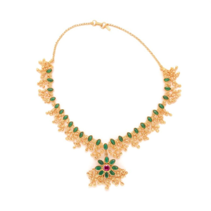Green Kemp Short Necklace Set-Fashion Jewelry - Product Image 2