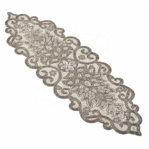 Handcrafted Glass Beaded <b>Table</b> <b>Runner</b> Elegant Dining <b>Table</b> Centerpiece for Wedding Parties Thanksgiving Christmas & Everyday - Product Image 3