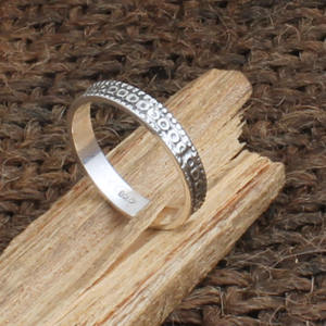 Anillo de Plata de Ley 925 al por Mayor, Estilo Vintage, Acabado Oxidado Antiguo, Anillo de Boda con Flores para Mujer, Joyería Fina a Precio de Fábrica - Product Image 3