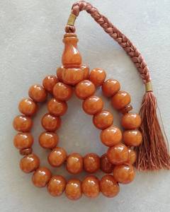 Élégantes perles de prière vertes, chapelet - Product Image 1