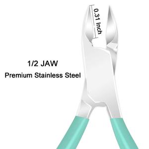 Green Trimmer with Cuticle Pusher Cuticle Nipper Stainless Steel Cuticle Remover Cutter Clipper Durable Pedicure Manicure Tools - Product Image 2