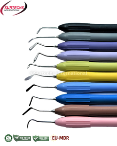 Kit d'instruments de stratification composite Surtechs, 10 pièces, manche en silicone, kit de restauration dentaire - Product Image 2