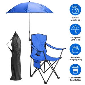 Ombrellone Portatile a 8 Stecche da 42,13 Pollici con Supporti in Lega di Alluminio, Capacità 330 LBS, Ideale per Picnic e Campeggio - Product Image 1