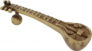 Poignée de porte décorative en métal style sitar, longue poignée de porte en métal style instrument de musique, quincaillerie vintage pour maison et hôtel - Product Image 5