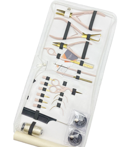 Vente en gros de kit d'outils de pinces d'extension de cheveux à micro-lien multifonctionnel durable, pince de presse à ruban avec logo personnalisé, réutilisable - Product Image 5