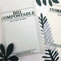 Bolsa Portavasos Ecológica Compostable Personalizable, Resistente, para Llevar Bebidas como Café, Té, Jugo y Refrescos