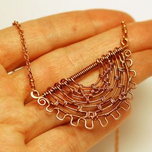 Traditional Copper Necklace with Decorative Craftsmanship Suitable for Ethnic Wear Festivals and Celebrations - Product Image 1