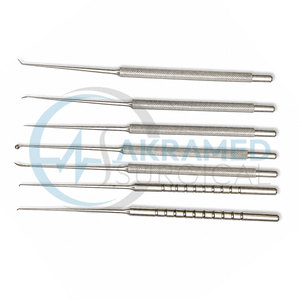 Juego de 7 microagujas para limpieza de oídos, instrumentos quirúrgicos ORL para myringotomía, de acero inoxidable, con certificación CE, kit reutilizable - Product Image 2