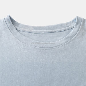 T-shirts en coton 100% lourds, vente chaude, personnalisables avec logo, streetwear épais, microfibre, séchage rapide, respirant - Product Image 2