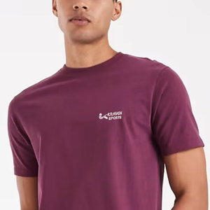 Camisetas Lisas Personalizadas para Hombre, Camisetas de Calle de Primera Calidad con Diseño Sólido para Hombre - Product Image 4