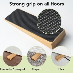 Tope de puerta de bambú ecológico con acabado natural claro al por mayor |   Aqdus Saleem - Product Image 3