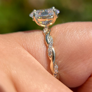 Anillo de Compromiso Unisex con Diamante de Corte Brillante, Engaste de Garras, 2 Quilates, Cultivado en Laboratorio, Lujo, Certificado IGI, Boda, 14k, Eternidad, Vermeil - Product Image 1