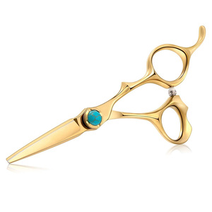 Tijeras de Peluquería Profesionales de Titanio Color Dorado, Tijeras para Cabello de 5.7 Pulgadas, Acero de Grado Quirúrgico, Tijeras de Peluquería - Product Image 6