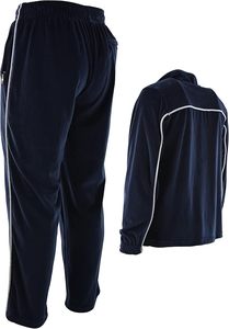 Men's <b>Velour</b> <b>Tracksuit</b> with Zippered Pockets 2 in 1 Design Drawstring Closure Midweight Thickness-Winter - Product Image 2