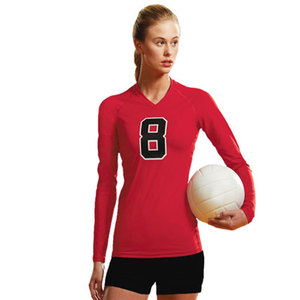 Maillot de volley-ball d'équipe personnalisé avec impression par sublimation, uniforme respirant haute performance pour les joueurs de sports en salle - Product Image 1