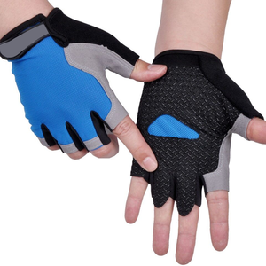 ถุงมือปั่นจักรยานแบบครึ่งนิ้ว คุณภาพสูง OEM ผลิตตามสั่ง น้ำหนักเบา ระบายอากาศได้ดี กันลื่น ปิดด้วยแถบตีนตุ๊กแก สำหรับทุกเพศ - Product Image 2