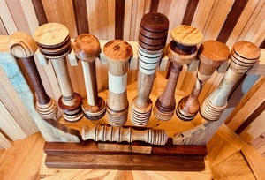 Cuillère à miel artisanale en bois mélangé / Bois d'origine durable / Art du miel / Magnifique 454 - Product Image 2