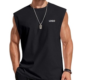 Mens Sleeveless Tank Top Plus Size Casual Sports <b>Vest</b> Breathable Quick Dry Knitted Polyester Gym Wear - Product Image 6