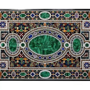 Mesa de Comedor con Incrustaciones de Mármol de Nuevo Diseño, Empacada para Envío, Versátil para Casa de Campo, Apartamento, Hotel, Escuela, Villa, Parque - Product Image 2