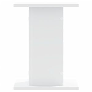 Support pour plantes en bois d'ingénierie blanc 11,8 x 11,8 x 15,7 po, étagères murales et de présentation - Product Image 4