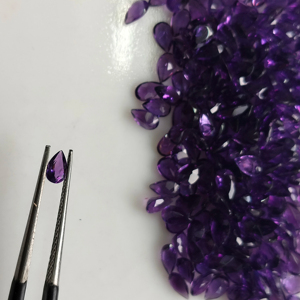 Ametista Africana Natural, Corte Pera de 5x3MM, Color Púrpura, Gema Suelta de la Mejor Calidad para Joyería, Gemas de Red Mountain - Product Image 1