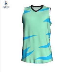 INDEX APPAREL Men's Sleeveless Basketball Jersey V-Neck Sublimated Camouflage Print Moisture Wicking Athletic Fit - Product Image 1