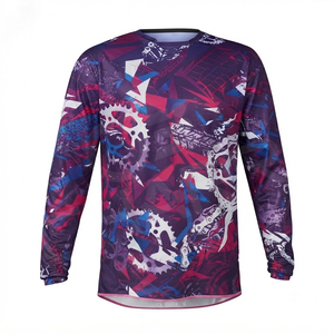 Jersey de Ciclismo de Montaña de Secado Rápido de Poliéster para Motocross DH MX Downhill Offroad para Hombre - Product Image 2