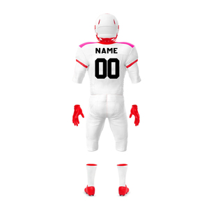 Maillot de football américain personnalisé à faible MOQ avec nom d'équipe, manches courtes, 100 % polyester, uniforme d'entraînement pour adultes, dernier design - Product Image 3