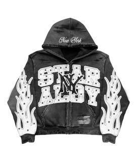 Sweat-shirt Surdimensionné à la Mode pour Homme, Cardigan à Capuche avec Double Fermeture Éclair, Nouvelle Collection Polaire, Automne Hiver, 2025G, 350 - Product Image 1