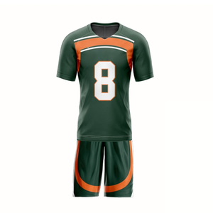 ชุดเสื้อผ้าฟุตบอลแบบ Flag Football ระดับมืออาชีพ เนื้อผ้าโพลีเอสเตอร์ระบายอากาศ แห้งเร็ว พร้อมกางเกงกีฬาขาสั้น - Product Image 1