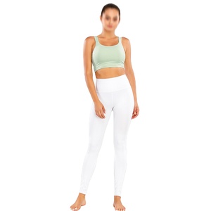 Pantalones de Yoga de Malla Sólida para Mujer |   Leggings Deportivos Transpirables de Cintura Alta y Secado Rápido al por Mayor - Product Image 5