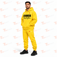 Nouveaux ensembles de survêtements oversize personnalisables avec logo pour hommes – Tenues décontractées d'hiver streetwear, sweats à capuche et pantalons de jogging pour hommes – Vente en gros