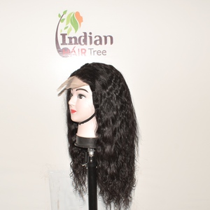 Peluca de Cabello Humano Remy Indio 100% Virgen, Suave, con Cierre de Encaje Completo 4x4, Sin Enredos, Se Puede Teñir, Decolorar, Peinar con Calor, Doble Trama a Máquina - Product Image 1