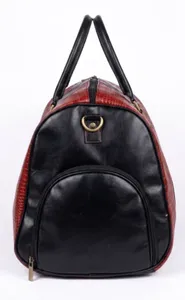 Handcrafted Brown Crocodile <b>Leather</b> Duffle <b>Bag</b> Luxury Weekender Travel Carry On Overnight Gym <b>Holdall</b> for <b>Men</b> - Product Image 2