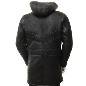 Vestes en cuir pour hommes, style streetwear d'hiver, manches longues, imperméables et respirantes, vente directe d'usine avec fermeture éclair - Product Image 2