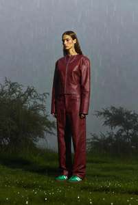 Pantalones de Moda Urbana de Color Sólido, Pantalones Anchos de Primera Calidad para Mujer, Pantalones de Cuero, Ropa Urbana 2026, Cuero de Oveja Real de Alta Calidad - Product Image 3