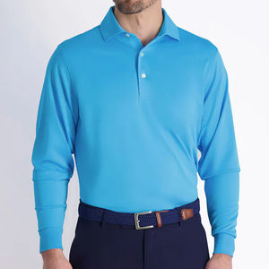 Camisa Casual de Manga Larga para Hombre, OEM, Alta Calidad, Color Sólido, Piqué, 100% Algodón, Secado Rápido, Talla Real - Product Image 6