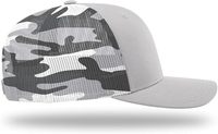 Casquette de baseball unisexe 6 panneaux imprimée camouflage de haute qualité en coton/polyester, ajustée, couleur unie, pour usage décontracté