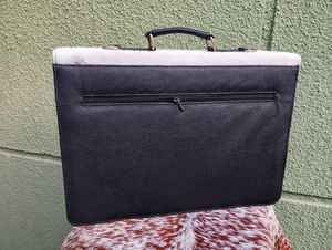 Maletín de Cuero Genuino con Pelo de Vaca, Portátil, Unisex, Hecho a Mano, Vintage, para Negocios, LPBH-0027 - Product Image 5