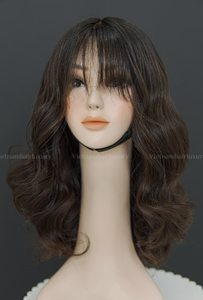 Prix de gros pour les extensions de cheveux humains vierges vietnamiens Perruques ondulées à franges sans enchevêtrement et perte de cheveux Remy Hair - Product Image 6