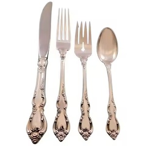 Ensemble de couverts en métal de qualité supérieure, cuillère, fourchette, couteau durables, vaisselle de table pour les marchés hôteliers mondiaux - Product Image 5