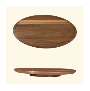 Plateau tournant en bois, nouveau plateau en bois de 20 pouces, extra large, en bois d'acacia, artisanat en bois massif - Product Image 1