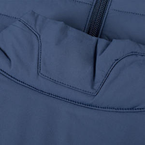 Chaleco acolchado impermeable de plumón con cuello alto, color negro, talla grande, para hombre, estilo burbuja, para invierno. - Product Image 3